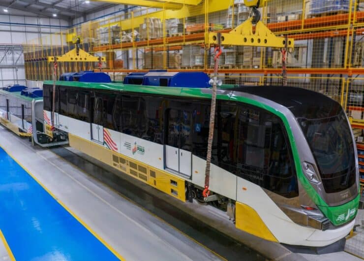 Teresina começa a receber novos trens Prosper CITY para modernizar o transporte urbano